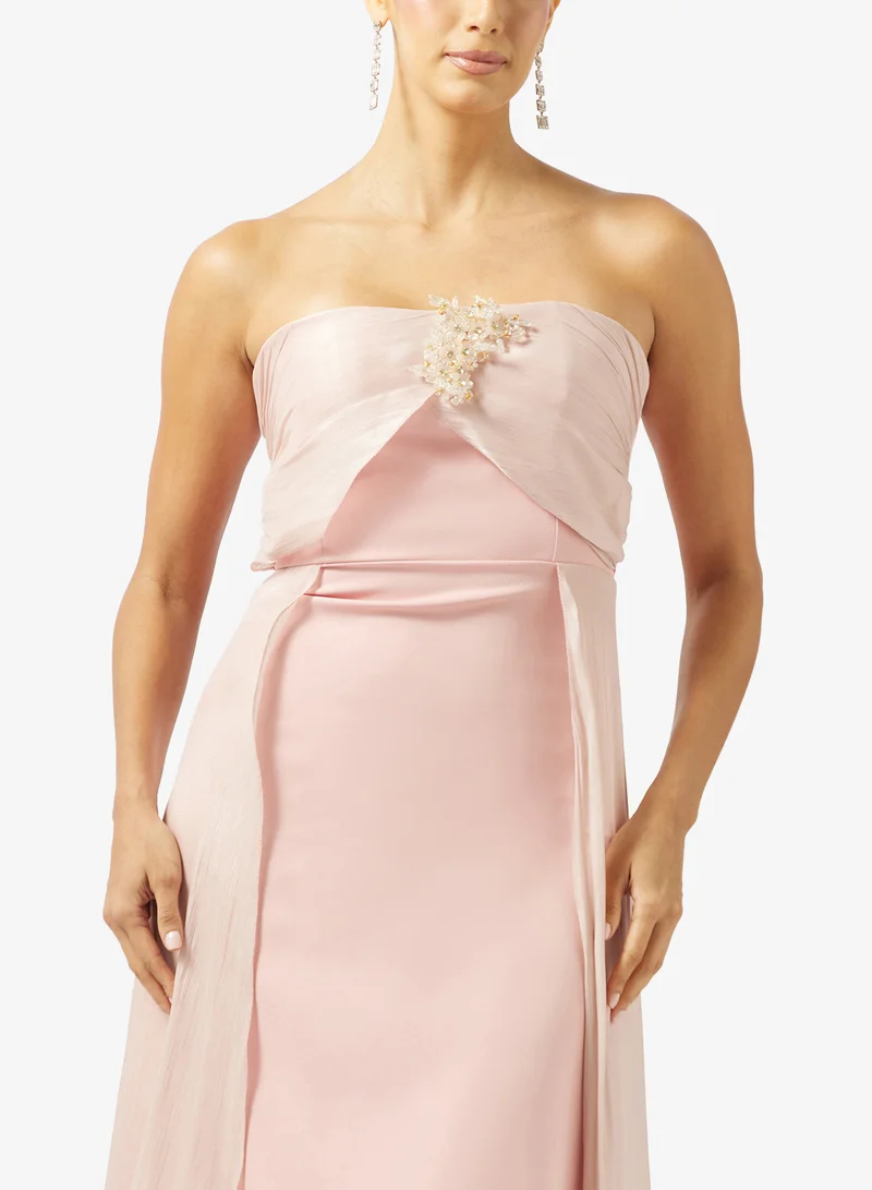 Ella Limited Edition  Bandeau Evening Dress With Trail for Women | Best Price UAE